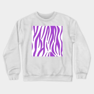 Purple Zebra Crewneck Sweatshirt